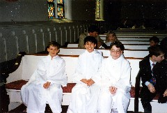 Todd Rossi; Ben Dorrough; baptism; United Church Canandaigua NY