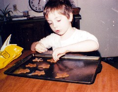 Ben Dorrough; making cookies