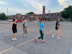Katherine (Kat) McDougal Wheeler McCandless; Ruth Bennett McDougal Dorrough; Sarah Elizabeth Derry; Ellery Kate Wheeler; Canandaigua Elementary School Playground, NY
