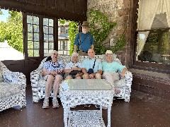 Marie Altenau; Joan Young; Dan Dorrough; Steve; Ruth Bennett McDougal Dorrough; Sonnenberg Gardens, NY
