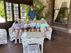Marie Altenau; Joan Young; Dan Dorrough; Steve; Ruth Bennett McDougal Dorrough; Sonnenberg Gardens, NY