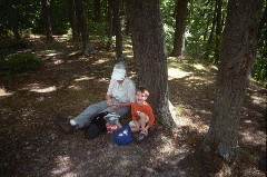 Ruth Bennett McDougal Dorrough; Jacob Wheeler; hiking at Hi Tor