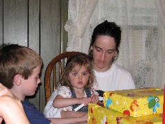 Jacob Wheeler; Ellery Wheeler; Katherine (Kat) McDougal Wheeler McCandless; at Ellery s 2nd birthday