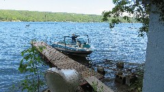 Claudia Welbourne; Porter s Boat; Dock @ Porter & Claudia s House, NY