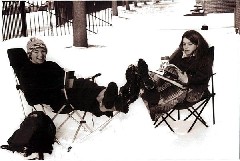 Julia, Hilary Welbourne; Friends snow