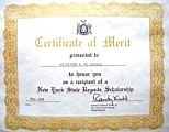 Kat Mcdougal; awards certificate of merit