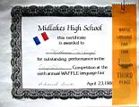 Katherine (Kat) McDougal Wheeler McCandless; awards; Third Place Waffle Language Fair