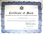 Katherine (Kat) McDougal Wheeler McCandless; awards; Certificate of Merit State Assembly