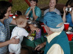 Kat Wheeler; Jacob Wheeler; grandpa Henry (Mac) McDougal; Birthday Family Friends Jacob s