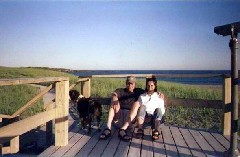 Chris Wheeler; Katherine (Kat) McDougal Wheeler McCandless; dog