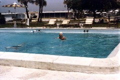 Katherine (Kat) McDougal Wheeler McCandless; swimming pool