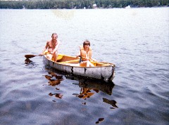 Gordon Bennett; Katherine (Kat) McDougal Wheeler McCandless; canoe Moussam lake