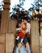 Andy McDougal; Ben Dorrough; Kat McDougal; playground slide