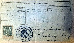 Grandparents; Julia Szechy (Szecsi) Passport
