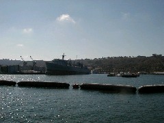 Travel San Diego 2004; harbor tour Navy base