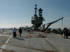 Travel San Diego 2004; Aircraft carrier tour USS Midway
