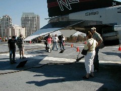 Travel San Diego 2004; Aircraft carrier tour USS Midway