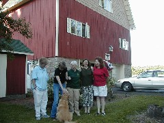 Aimee Brazill, Ginny McBennett; dog; Ruth Bennett McDougal Dorrough, Cindy Bolen, Work