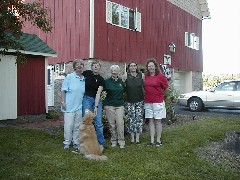 Aimee Brazill, dog, Ginny McBennett; Ruth Bennett McDougal Dorrough, Cindy Bolen, Work
