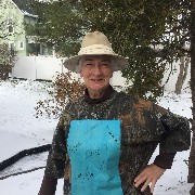 Ruth Bennett McDougal Dorrough; modeling the BOD shirt of past presidents