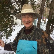 Ruth Bennett McDougal Dorrough; modeling the BOD shirt of past presidents