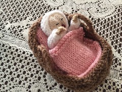 Ruth; Handy Work; crafts; Crocheted baby