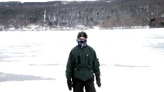 Ruth Bennett McDougal Dorrough; on the ice behind Porter and Claudias house