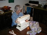 Ruth Bennett McDougal Dorrough; sewing