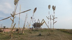 Enchanted Highway, ND
 GrassHoppers in the Field