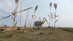 Enchanted Highway, ND
 GrassHoppers in the Field
