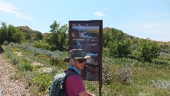 Ruth Bennett McDougal Dorrough; Theodore Roosevelt National Park, ND
sign Wind Canyon Trail