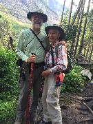 Dan, Ruth Bennett McDougal Dorrough; Glacier National Park; Avalanche Trail, MT