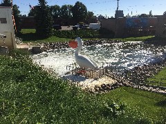 quirky; pelican statue; Pelican Rapids, ND