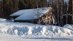 outhouses; Wildwood General Store; Elliot Highway; Fairbanks to Coldfoot AK