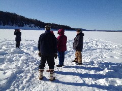 Road Scholar Group; Yukon River Camp Alaska
