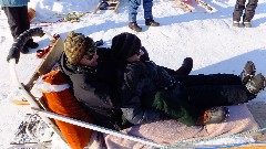 Gary Hergenrader; Phyllis Hergenrader; Dog Sled Ride