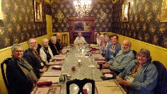 Laura Lee; Dan, Ruth Bennett McDougal Dorrough; Phyllis, Gary Hergenrader; Janet Bias; Cheryl Thorley; Sheyy Lewis; Kay, Norm Overbay; Steve, Kathleen Leitgeb; Graduation Dinner