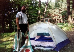 Dan Dorrough; camping tent; Allegheny National Forest; Heart s content