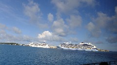 Cruise Ships (Norwegian Gem; Anthm of the Seas) Royal Navy Dockyard; Bermuda,