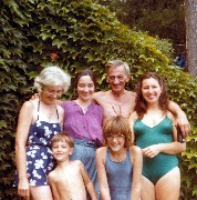 Alice Bennett; Andy McDougal; Ruth Bennet McDougal Dorrough; Katherine (Kat) McDougal Wheeler McCandless; Gordon Bennett; Ann Bennett; camp