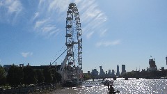 London; Golden Jubilee Bridge; London Eye
