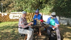 Ruth Bennett McDougal Dorrough; Sue Paterson; Jean Bub; Fermain Beack Cafe; Channel Islands; Guernsey