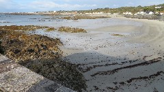 walking on the beach; Channel Islands; Guernsey