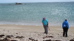 Sue Paterson; Ruth Bennett McDougal Dorrough; Channel Islands; Herm; Shell Beach