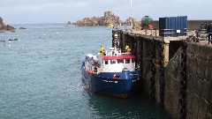 Sark Venture boat; Channel Islands; Sark