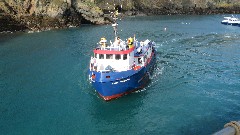Sark Venture boat; Maseline Harbour; Channel Islands; Sark