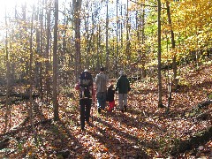 Katherine (Kat) McDougal Wheeler McCandless; Ben Dorrough; Jacob Wheeler; Ruth Bennett McDougal Dorrough; hiking near Moose Lodge