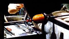 glass blower; Corning Museum of Glass; Corning, NY