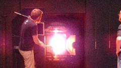 glass blower; Corning Museum of Glass; Corning, NY