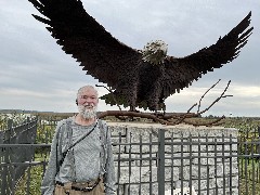 Dan Dorrough; Montezuma National Wildlife Refuge; eagle statue